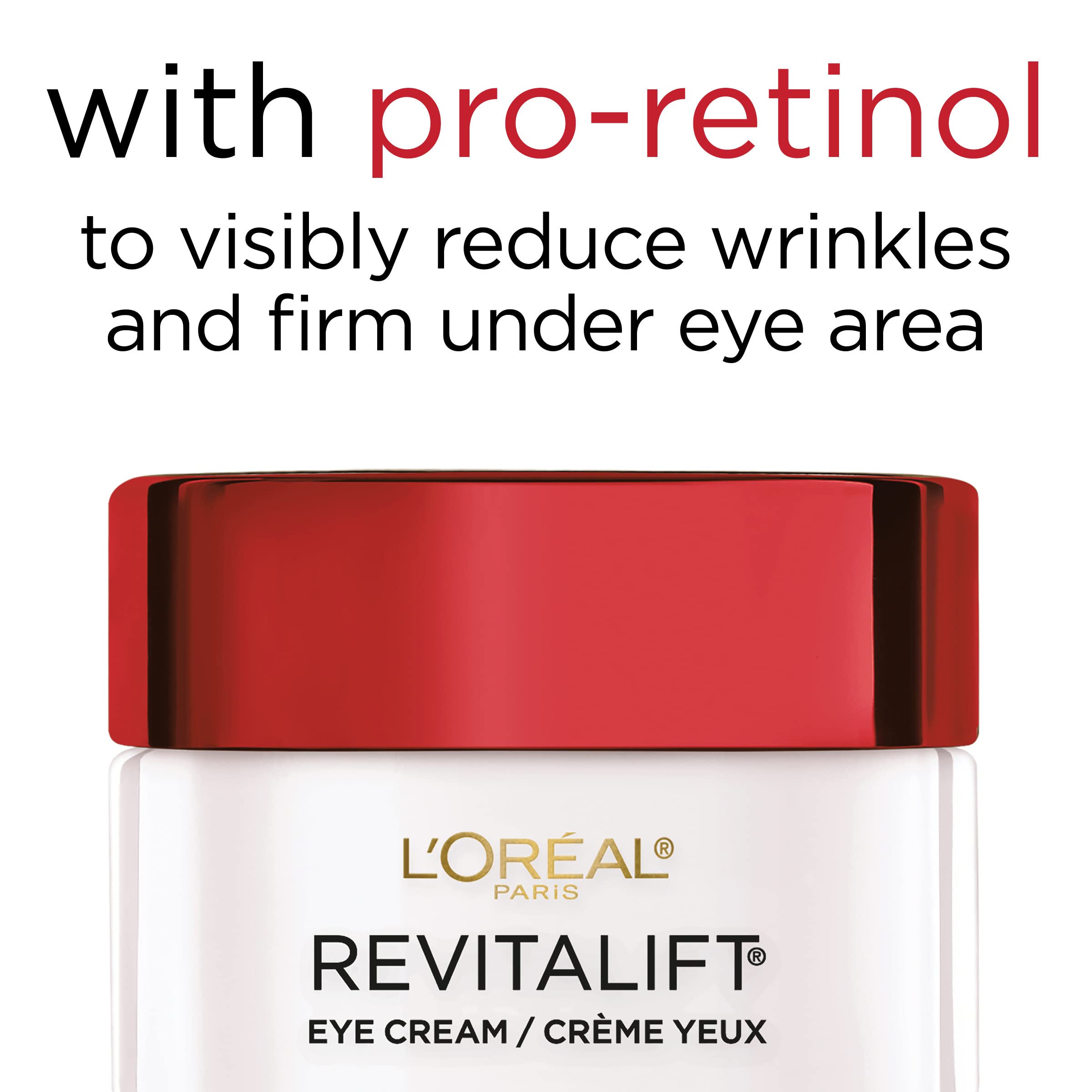 Texture non grasse de la Revitalift Crème Yeux, facile à appliquer.