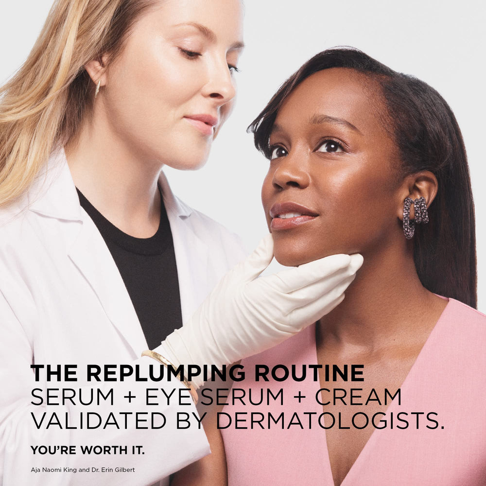 L’Oréal Paris Revitalift Derm Intensives – compatibilité avec lentilles testée ophtalmologiquement.