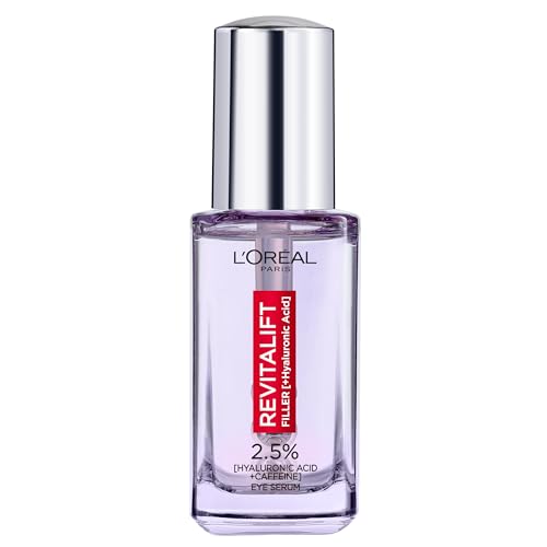 L'Oreal Paris Revitalift Filler Eye Serum, applicateur à billes froides, lutte contre les poches.