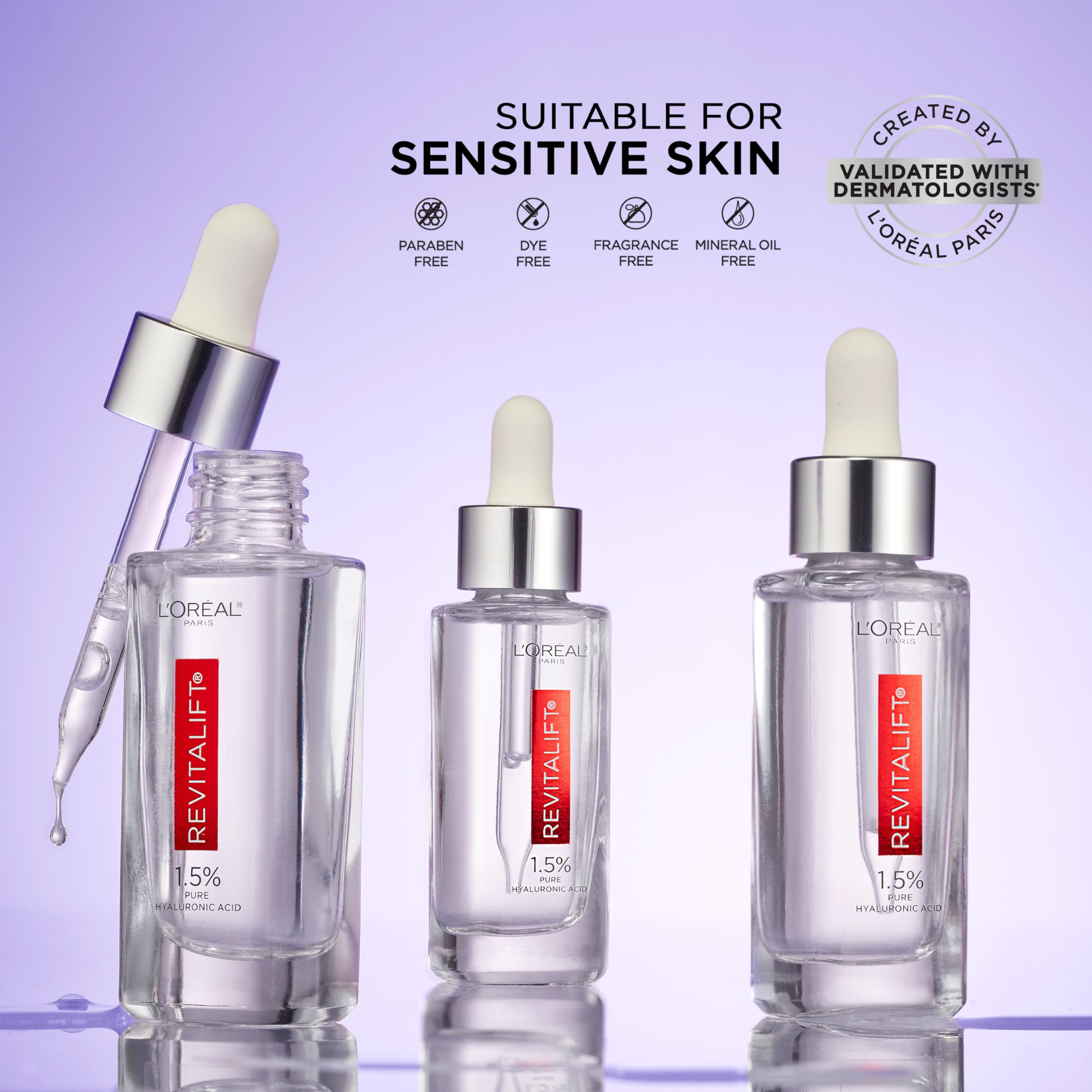 Sérum sans parfum adapté à tous les types de peau