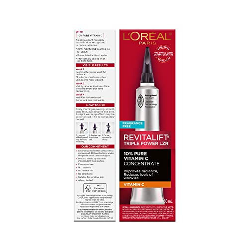 Effet anti rides potentiel du sérum vitamine C Revitalift