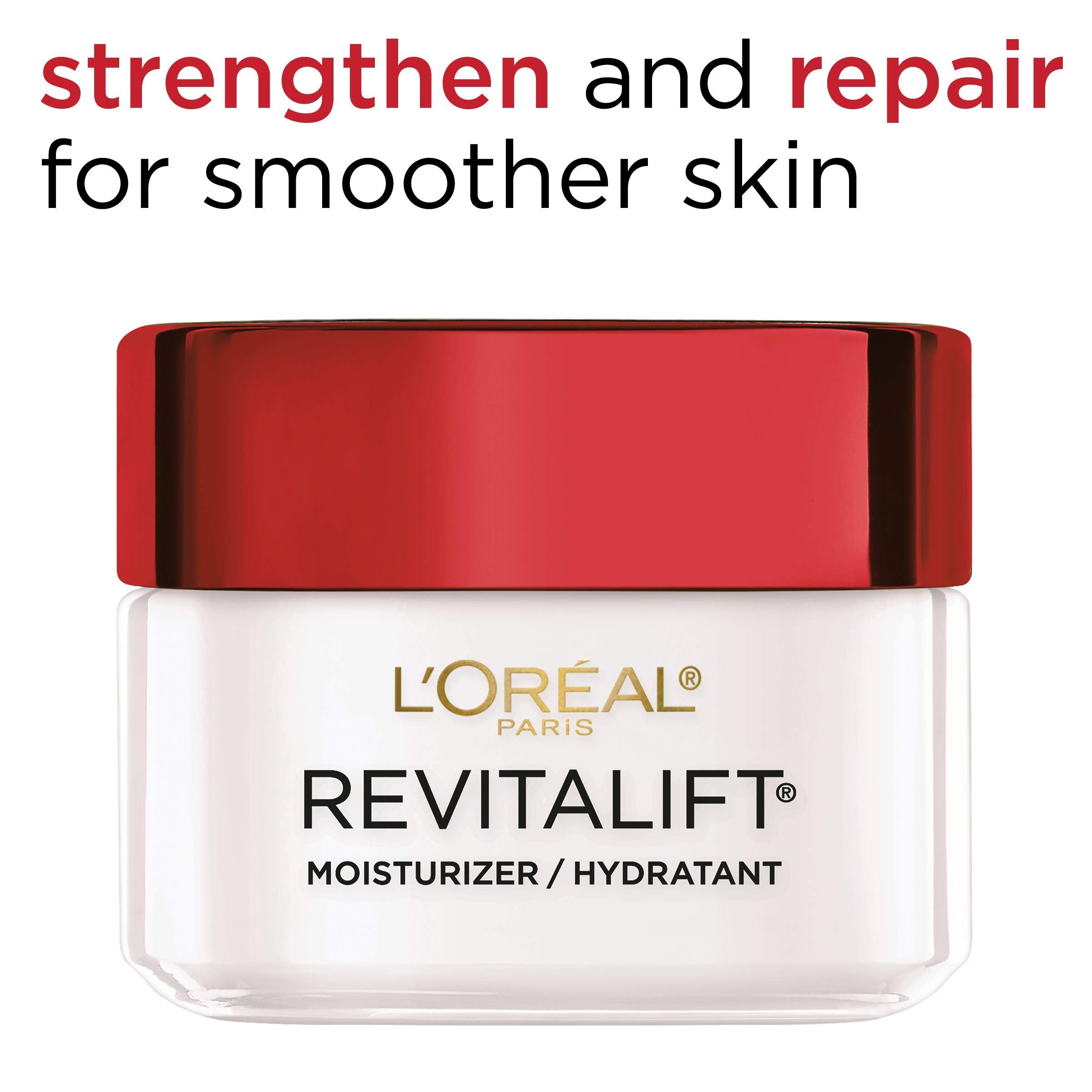Texture onctueuse Revitalift: absorption rapide et hydratation durable.