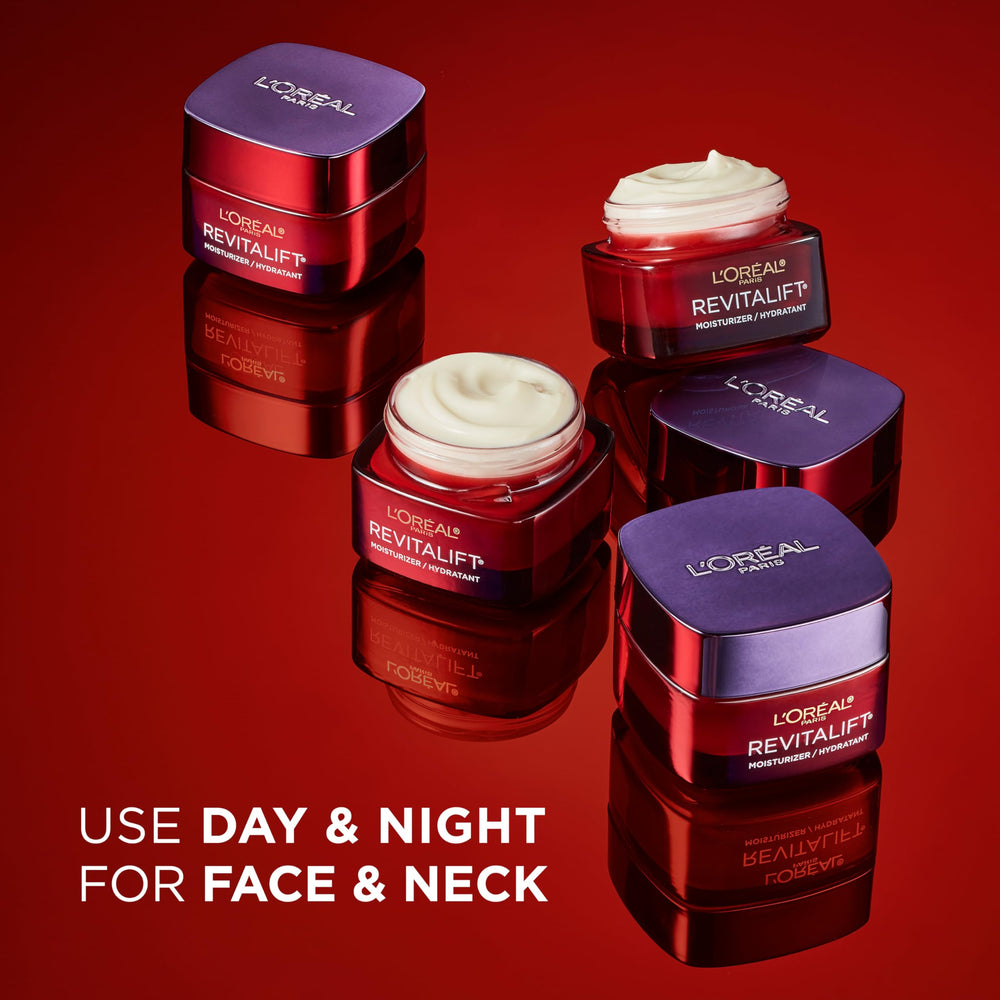 L’Oréal Paris Revitalift Triple Power texture non grasse — convient aux peaux sensibles.