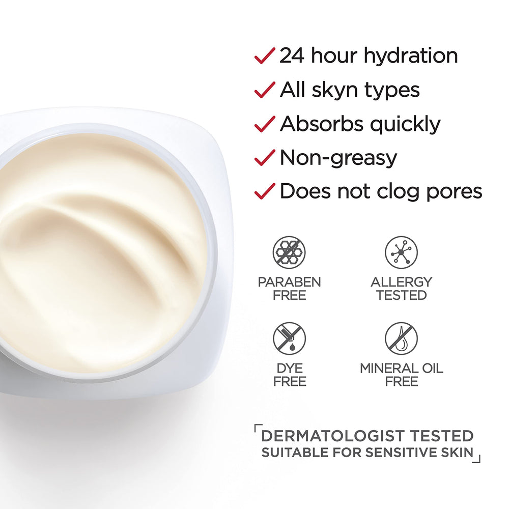Utilisation quotidienne de Revitalift pour hydratation et fermeté du visage et du cou.