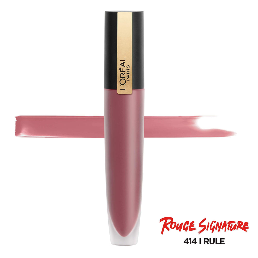 Rouge Signature I Rule, couleur longue tenue et texture légère pour lèvres confortables.