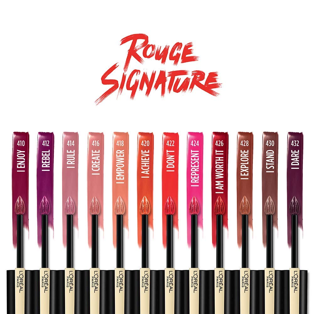 Rouge Signature I Rule teinte nude rose pour fini naturel et élégant.