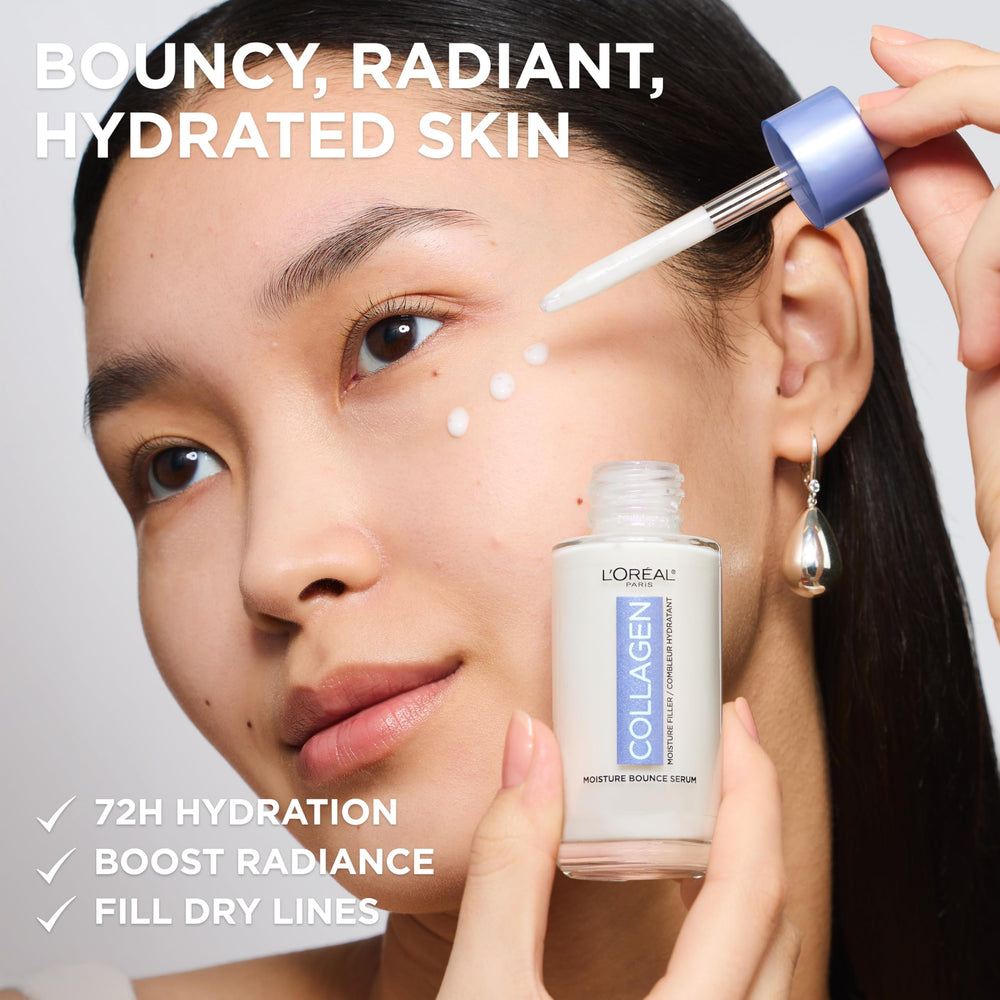 L’Oréal Paris Sérum Collagène Hydratant – texture lactée, soin léger et non gras.