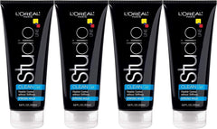 Bouteille gel coiffant fort Studio Line de L’Oréal Paris, tenue longue durée sans résidu.