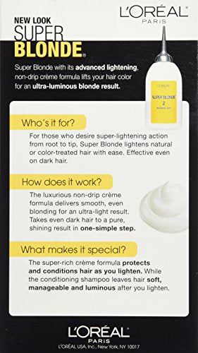 L'Oréal Paris Super Blond : tube de crème éclaircissante avec texture fluide.