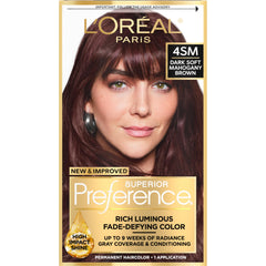L’Oréal Paris Superior Preference 4SM kit-coloration, couleur lumineuse et durable.