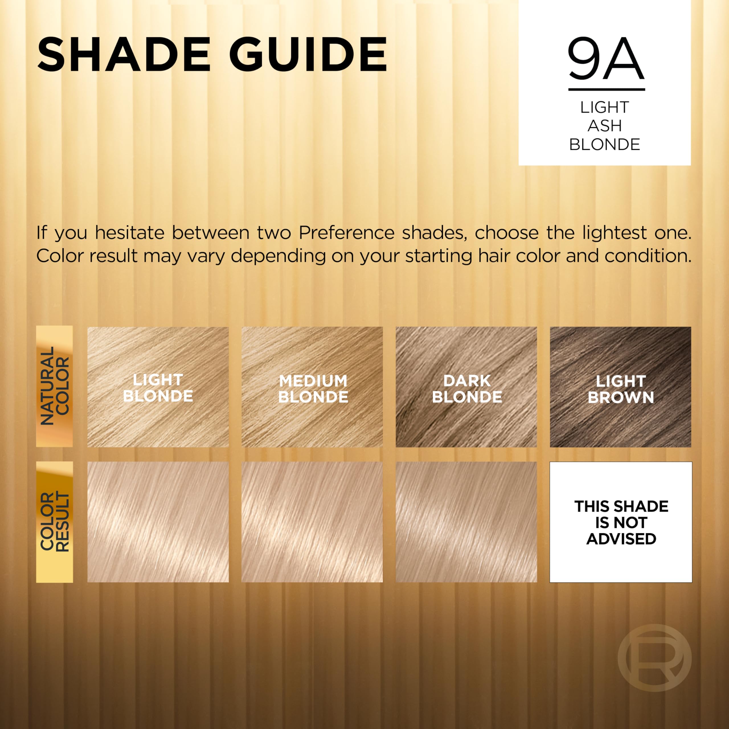 L'Oreal Paris Superior Preference couleur-ash-clair-9a: nuance lumineuse et moderne.