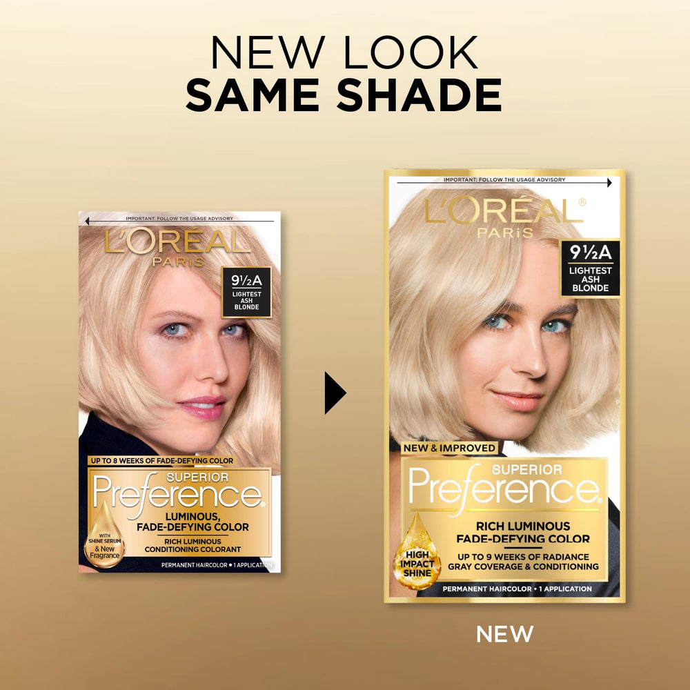L’Oréal Paris Superior Preference, ensemble coloration complet pour cheveux lumineux et gris.