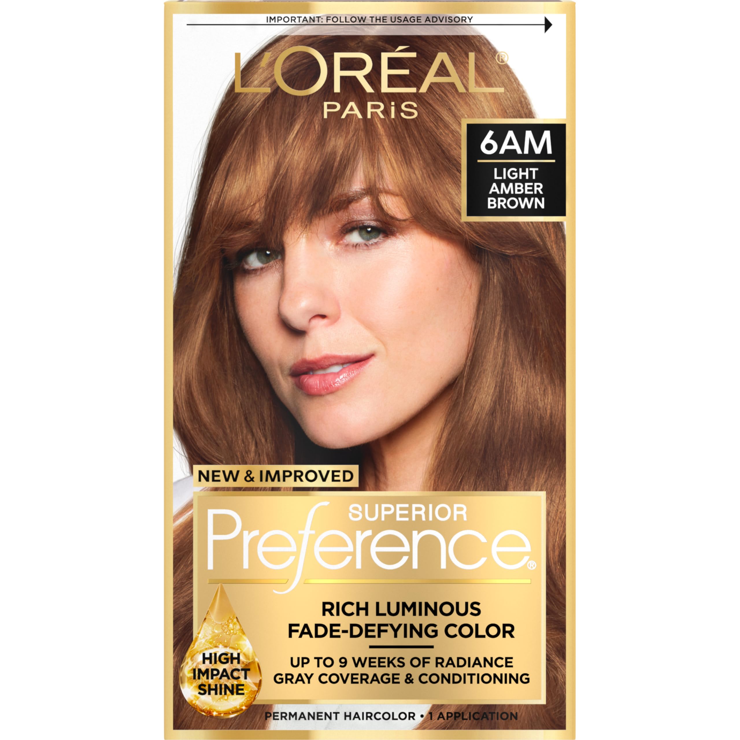 L’Oréal Paris Superior Preference gel-colorant pour une couleur uniforme et durable.