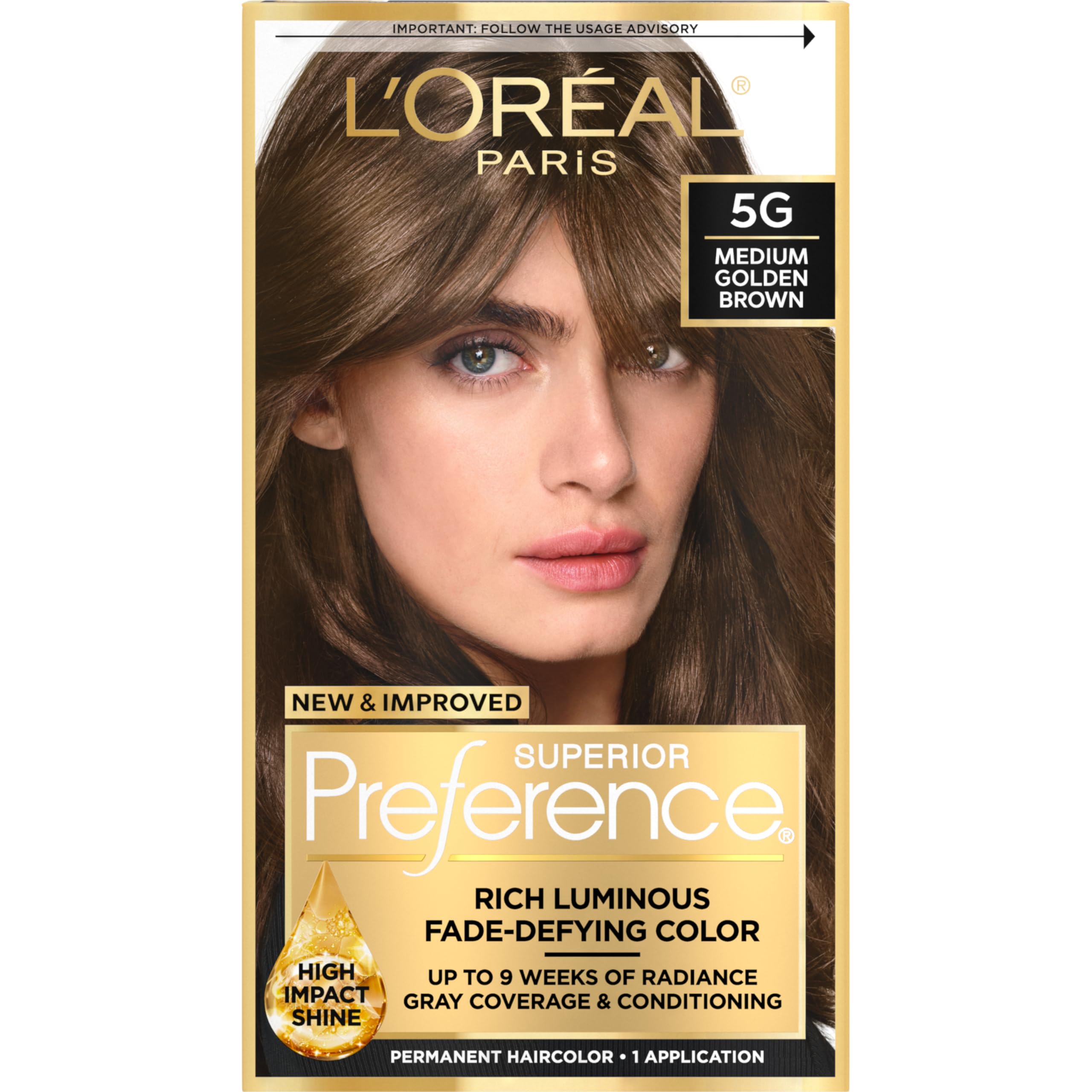 L’Oréal Paris Superior Preference gel-colorant pour une adhérence précise et durable.
