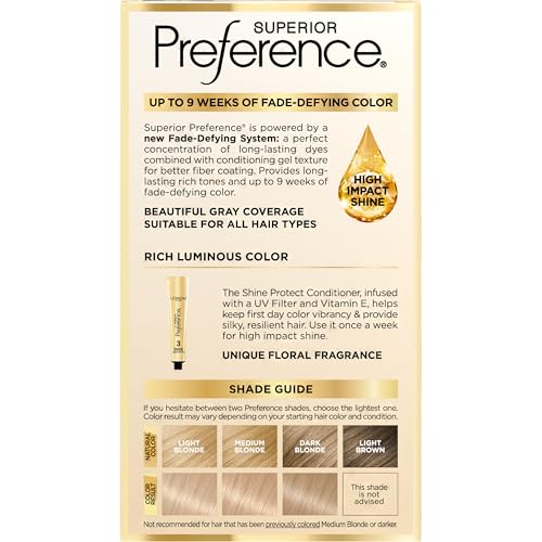 L'Oreal Paris Superior Preference soin-vitamine-e: nourrissant et protecteur pour la couleur.