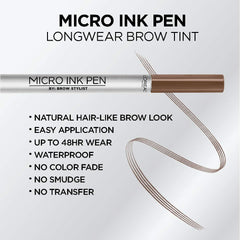 Teinte brun clair sur l'emballage, couleur adaptée pour sourcils naturels par L'Oréal Paris