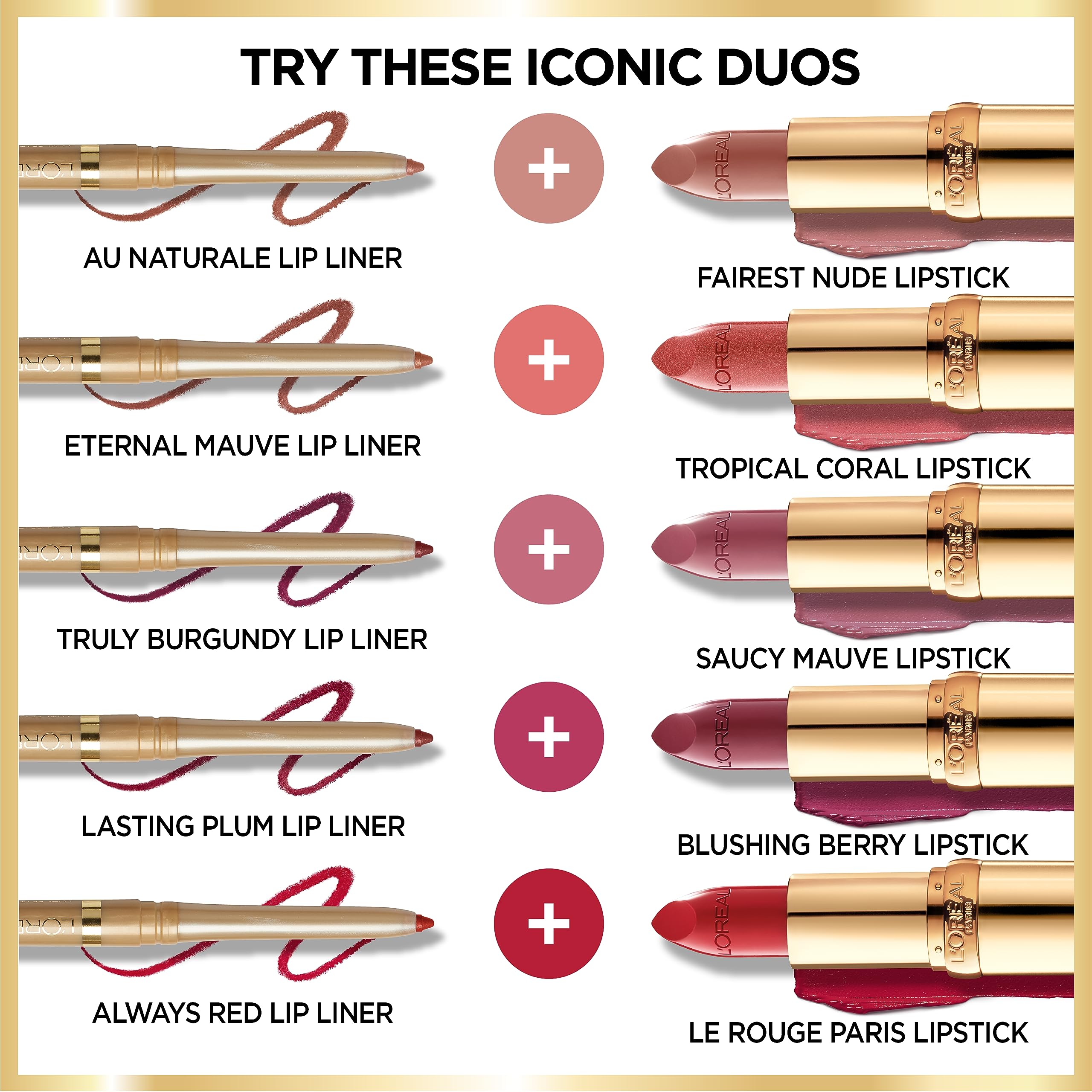 Disponible en 52 teintes, Colour Riche s’adapte à chaque occasion.
