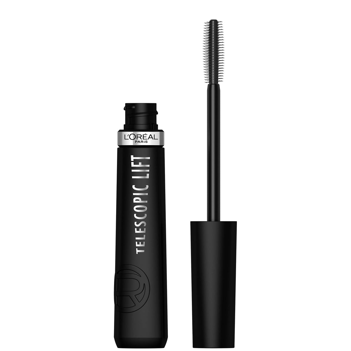 L’Oréal Paris Telescopic Lift Mascara — brosse à double rangée pour lift instantané et volume.