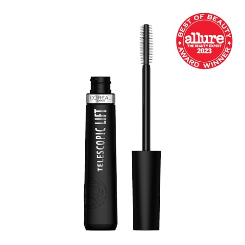 L’Oréal Paris Telescopic Lift Mascara – démonstration d’application pour longueur visible.