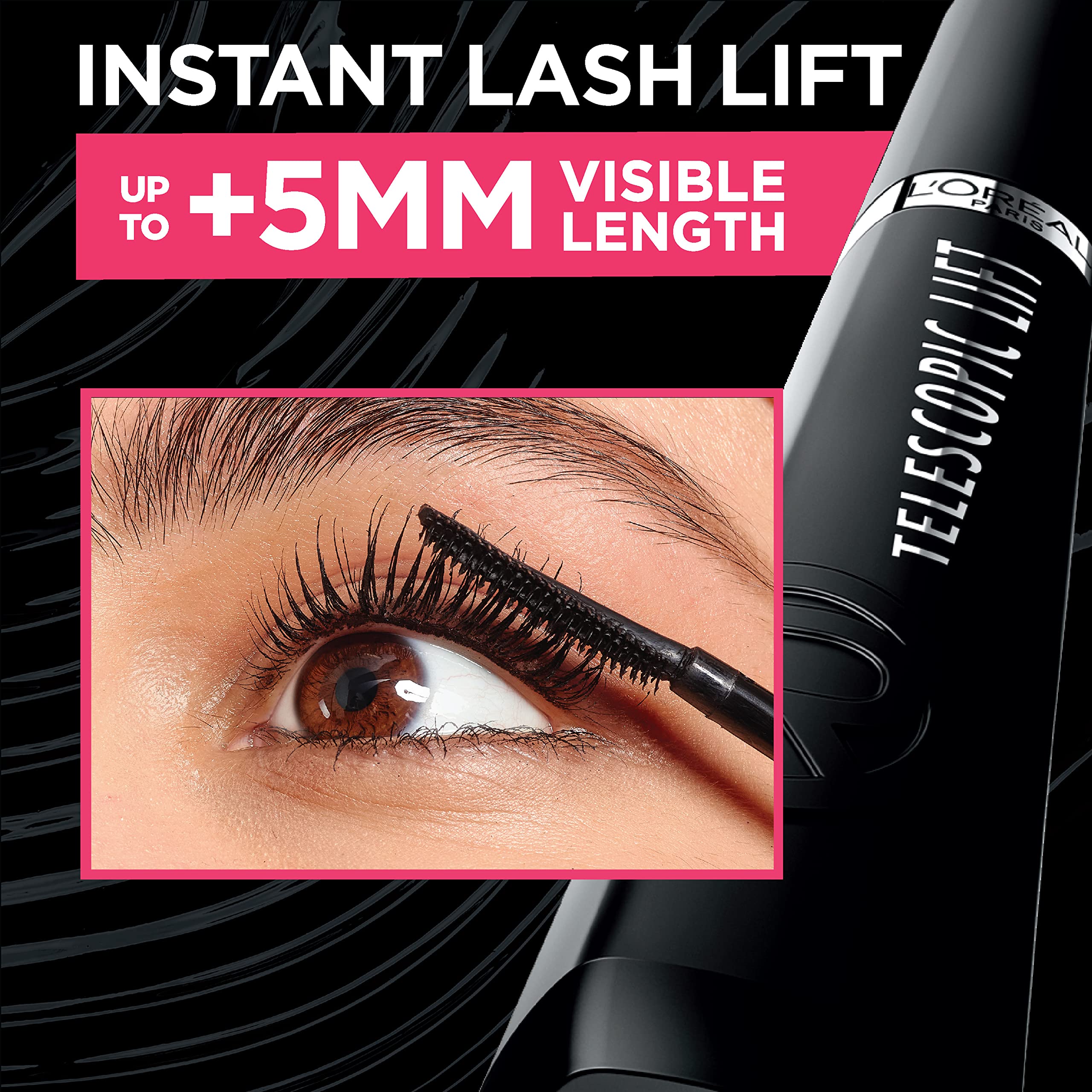 L’Oréal Paris Telescopic Lift Mascara — version lavable et résistante à l'eau.