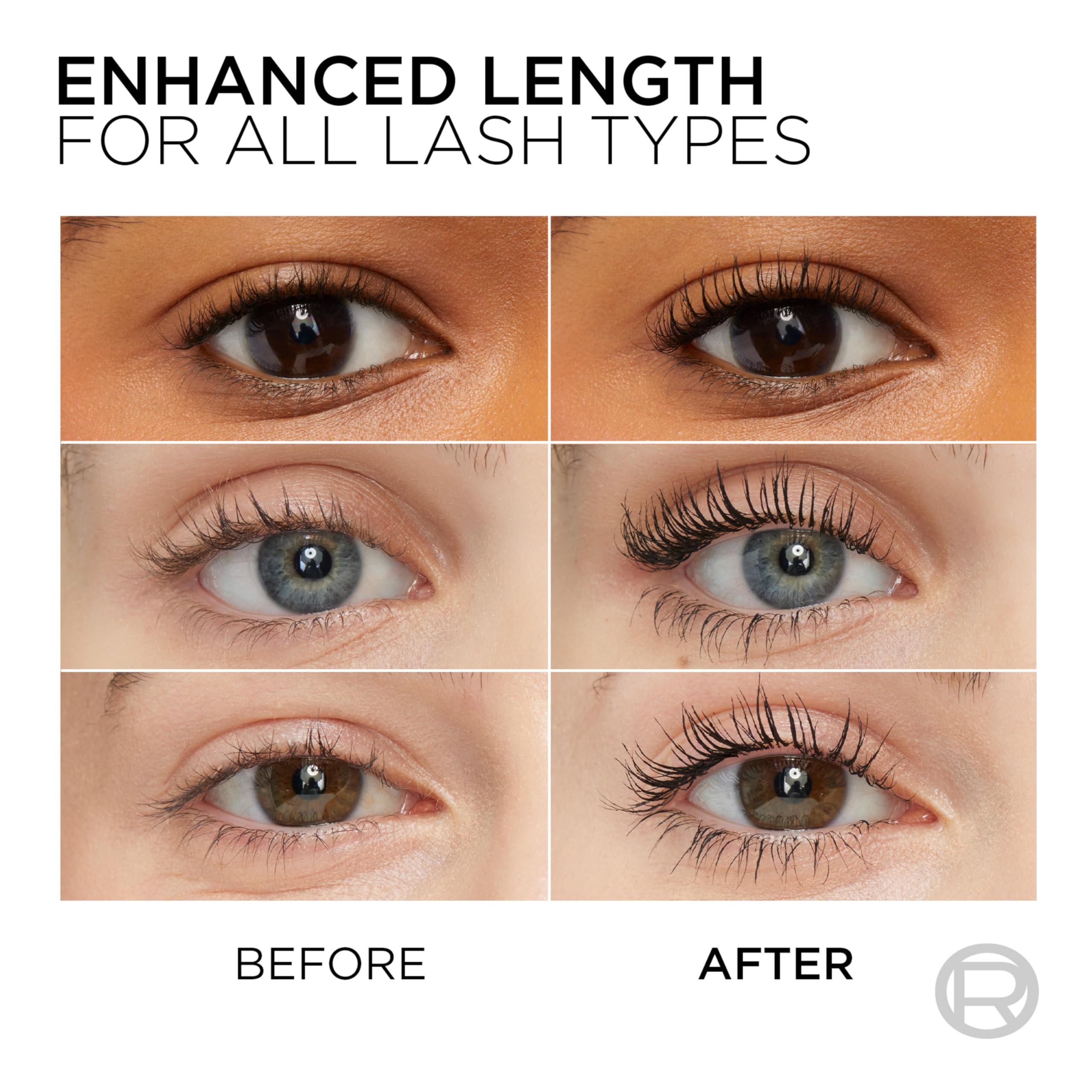 L’Oréal Paris Telescopic pigments carbone noir pour un regard plus intense.