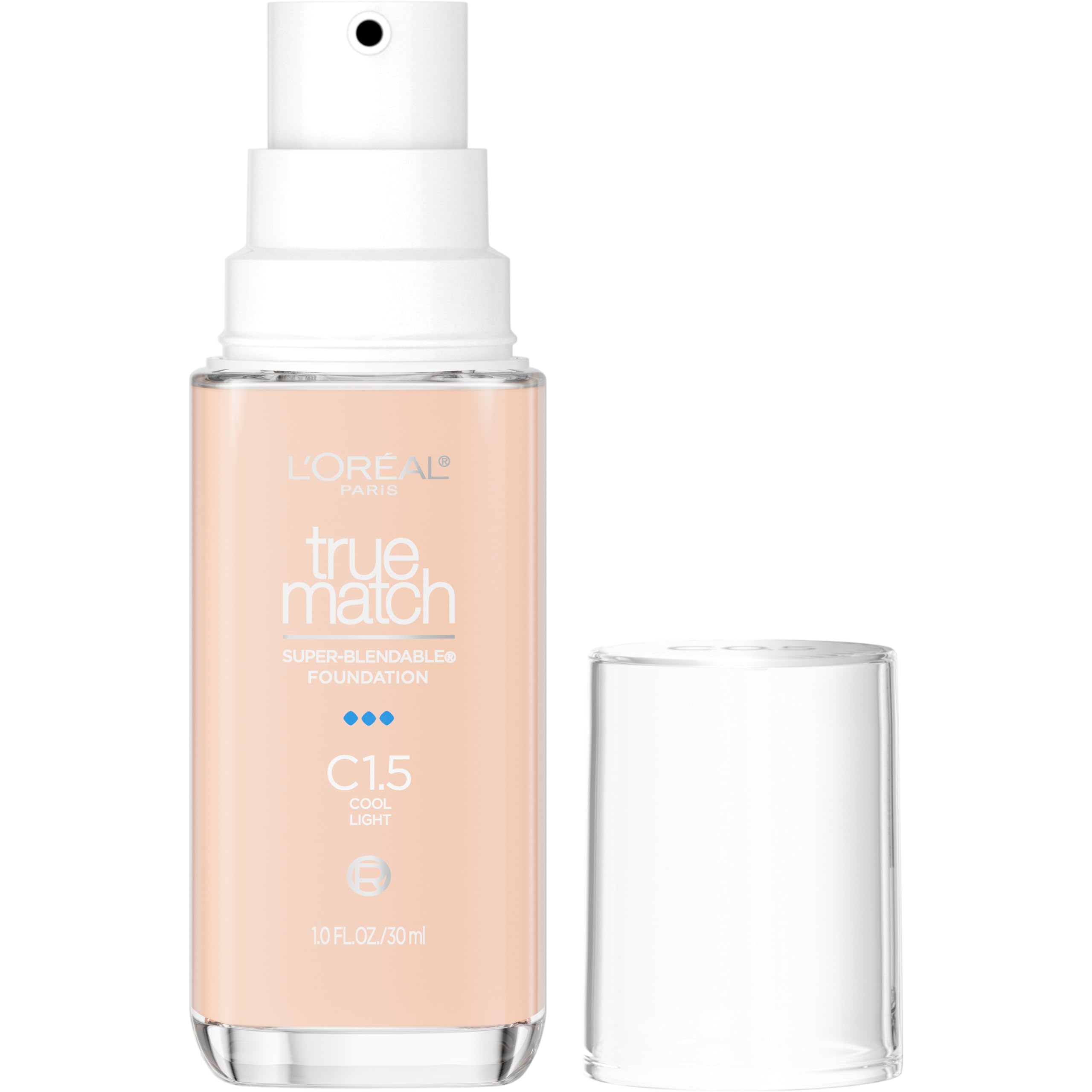 L’Oréal Paris True Match flacon pompe pour dosage précis au quotidien.