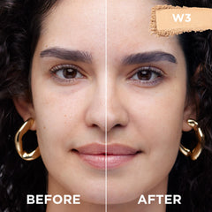 True Match poudre compacte — application facile pour fini naturel.