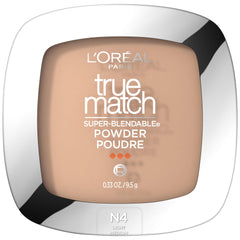 L’Oréal Paris True Match Poudre compacte N4 – lumière naturelle et fini homogène.