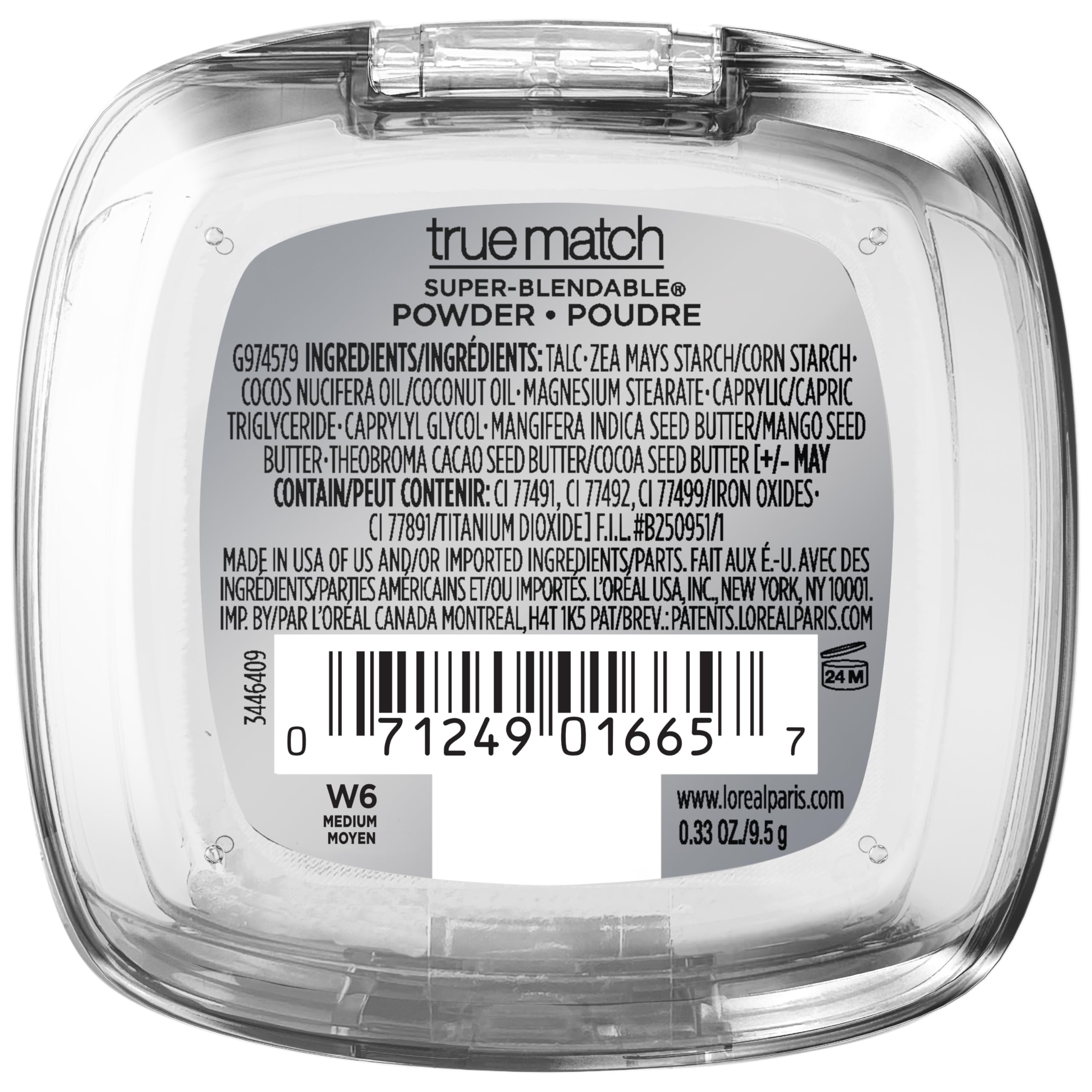 L’Oréal Paris True Match poudre fini naturel et sans effet poudreux.