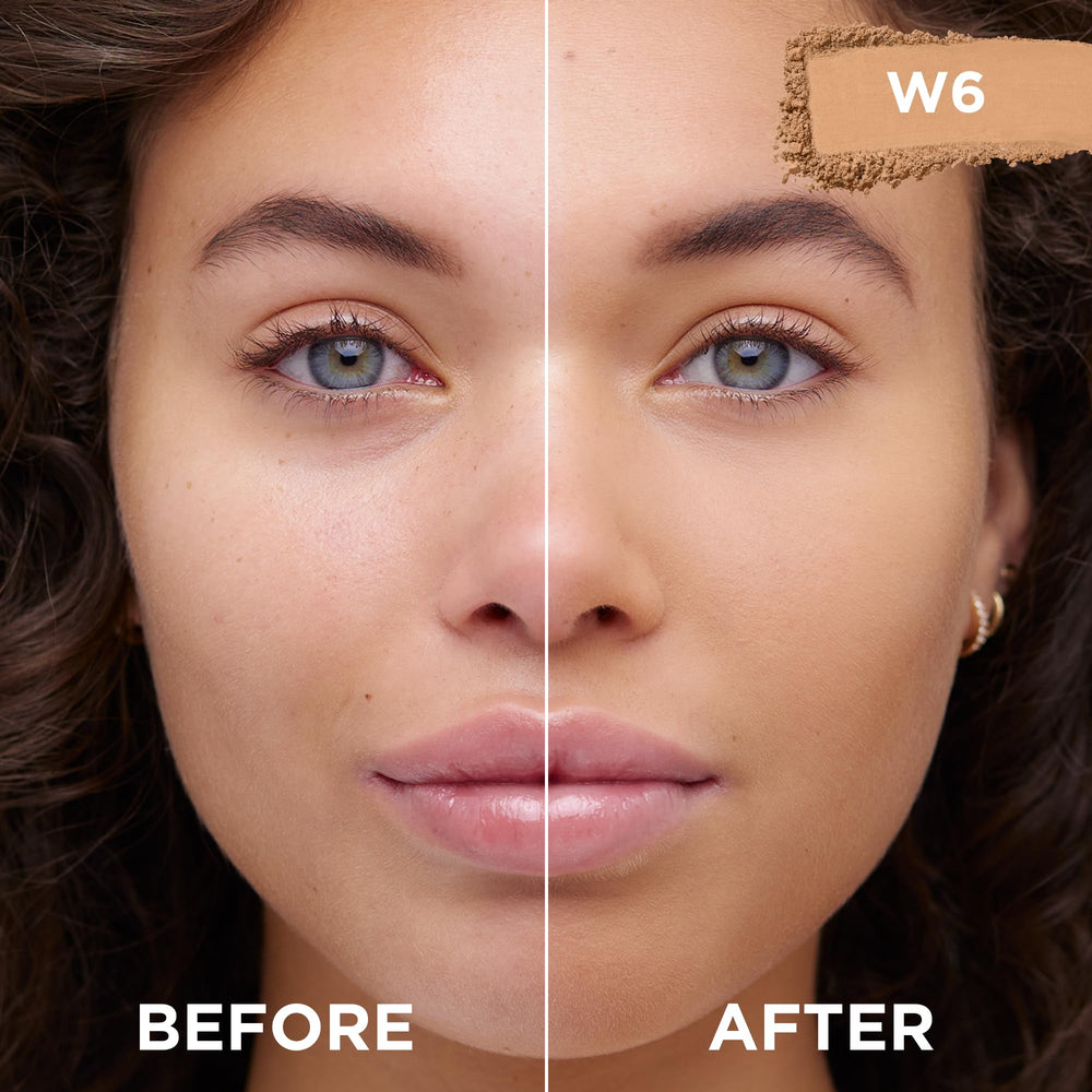 L’Oréal Paris True Match poudre avec nuancier précis pour un teint harmonieux.