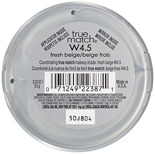 Poudre True Match teinte frais beige pour un teint harmonieux.