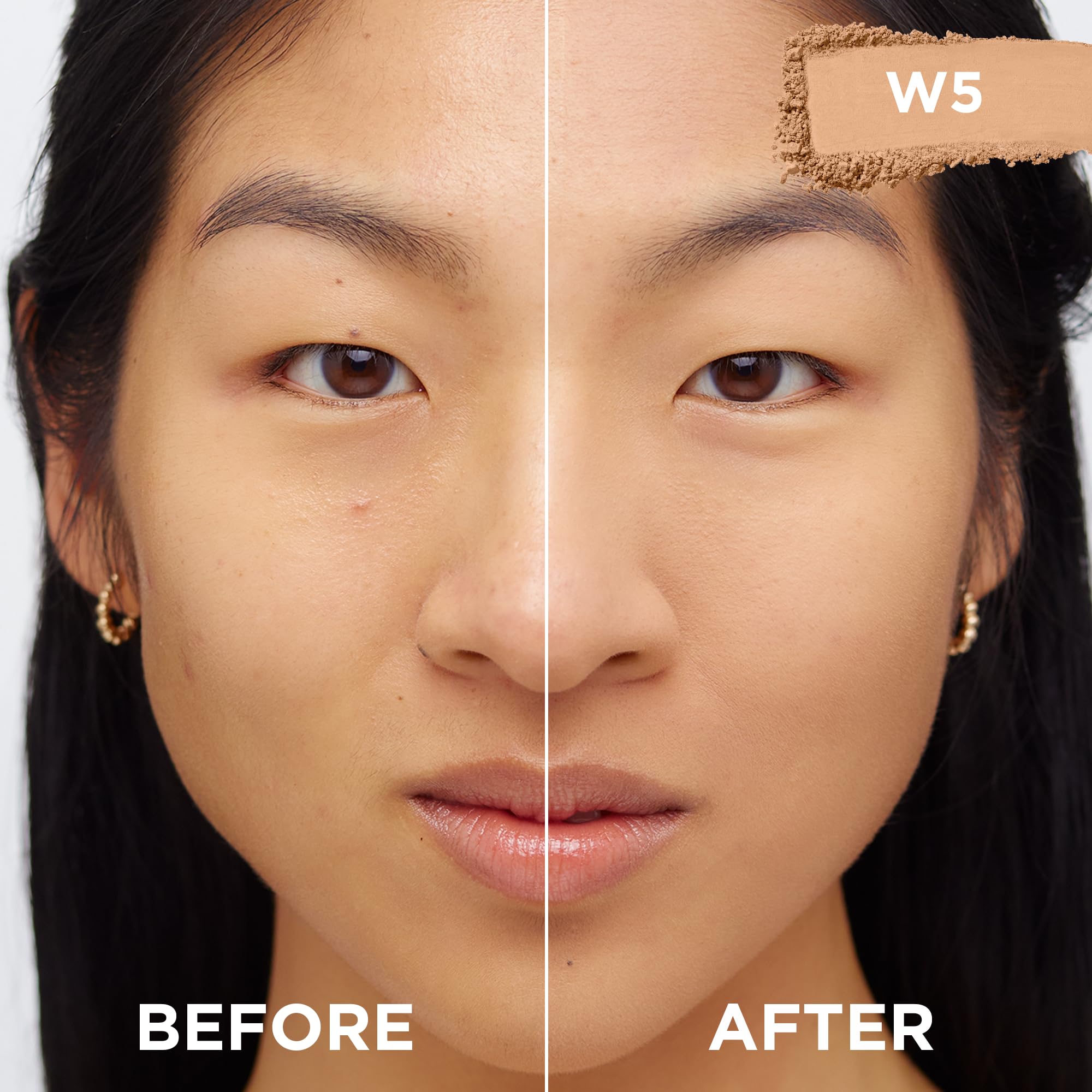 Teinte W5 Medium de True Match pour un teint homogène et fidèle.