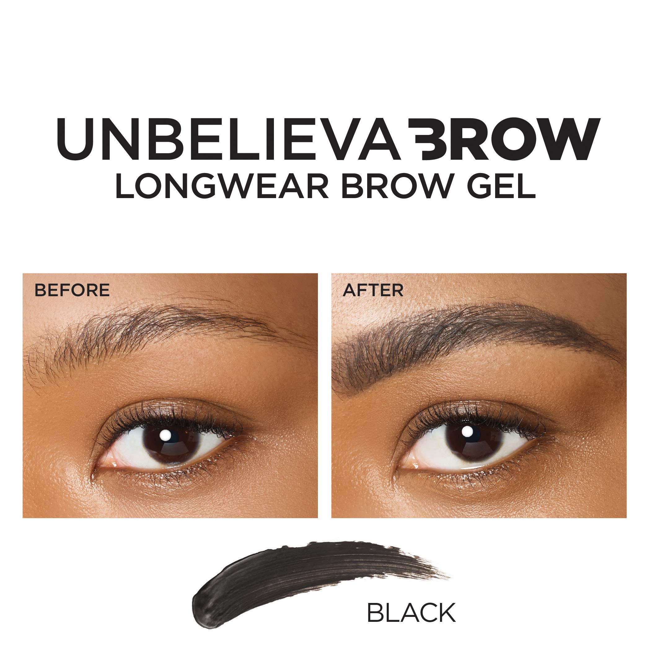 La formule Unbelieva-Brow assure une couleur naturelle durable.