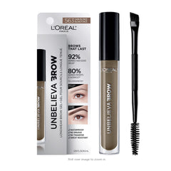 L’Oréal Paris Unbelieva-Brow Longwear : sourcils definis avec pinceau angle.