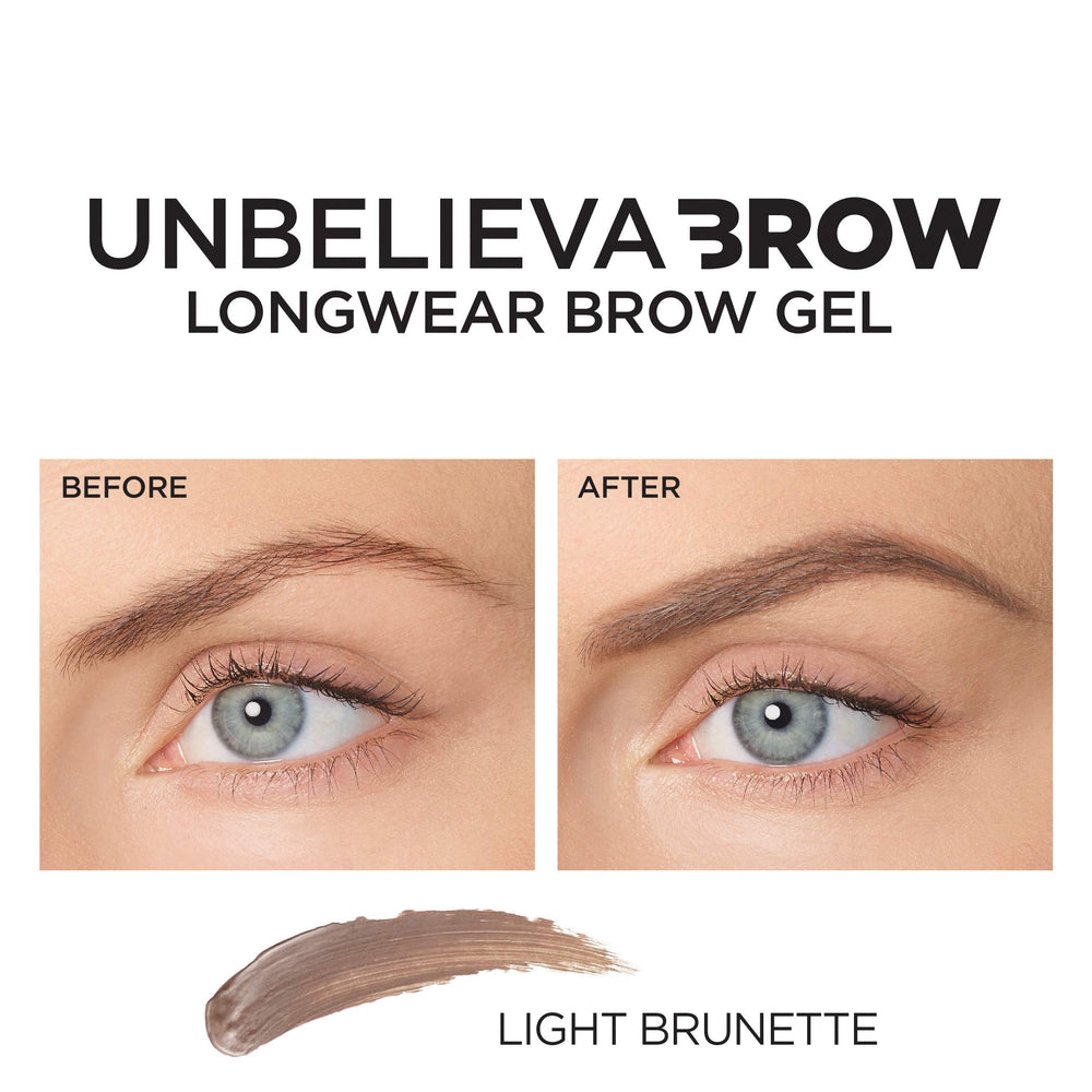 Application rapide grâce à la brosse précise pour sourcils bien définis.