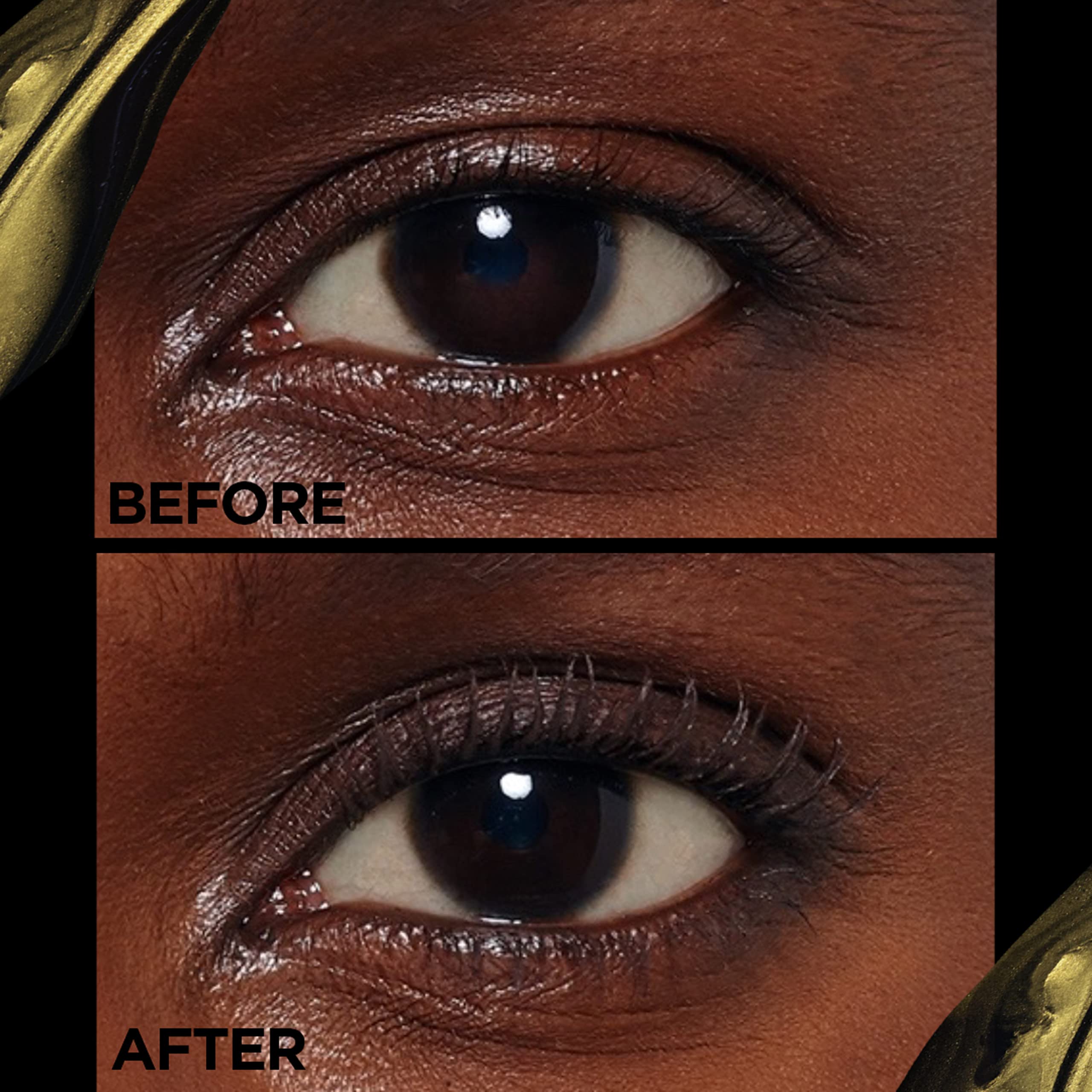 Teinte brun du mascara L’Oréal Paris pour un look naturel.