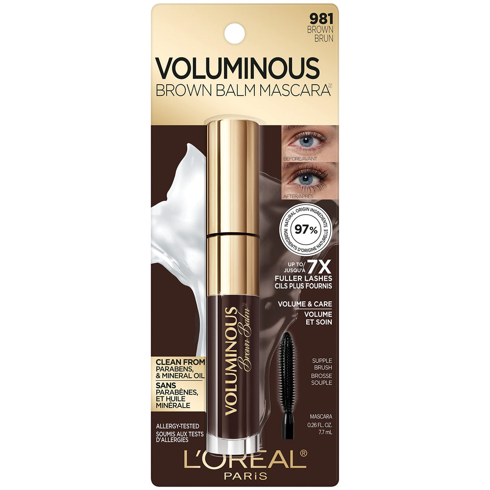 Formule nourrissante de L’Oréal Paris Voluminous Balm pour des cils renforcés.