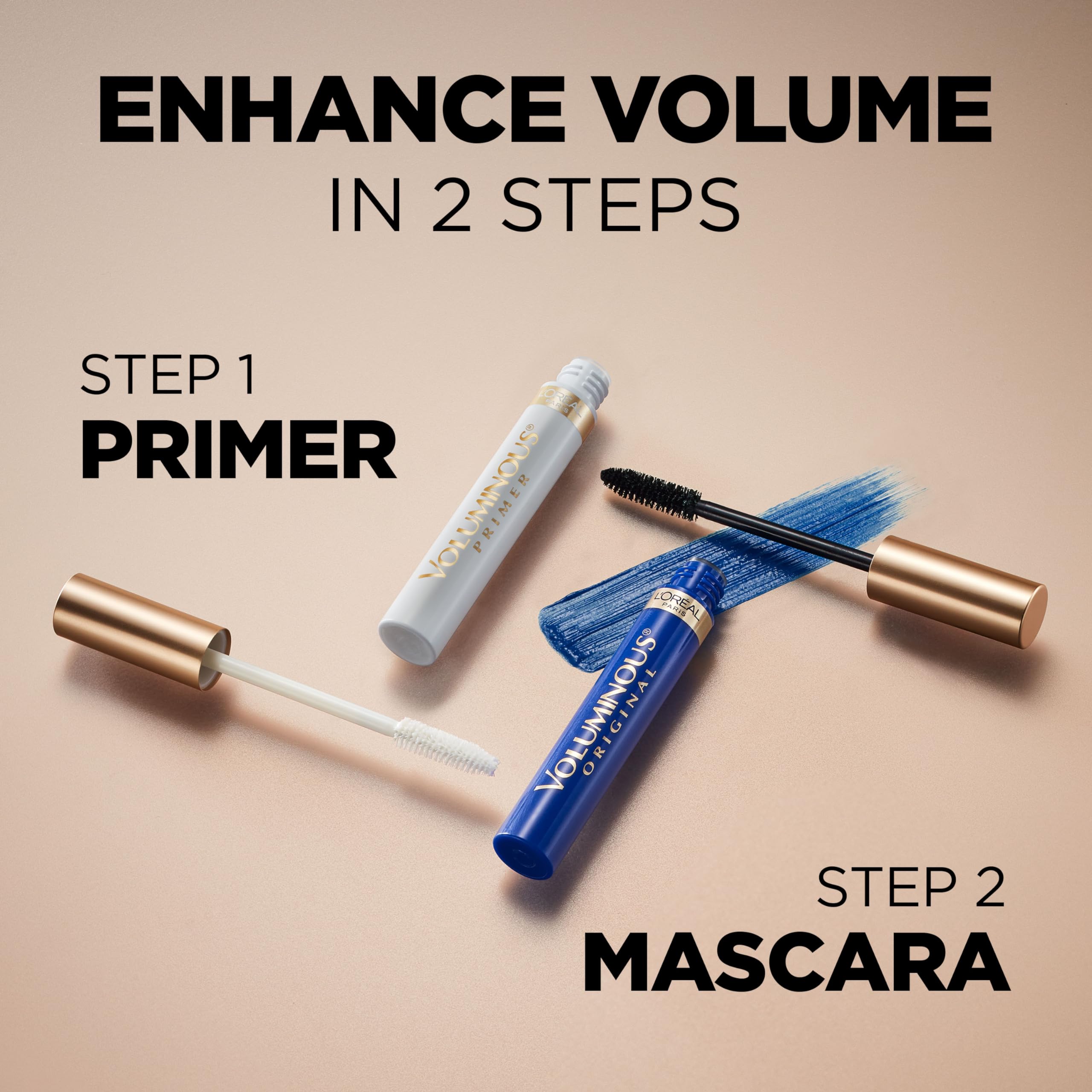 L’Oréal Paris Voluminous Original – longueur accrue pour cils étirés et définis.