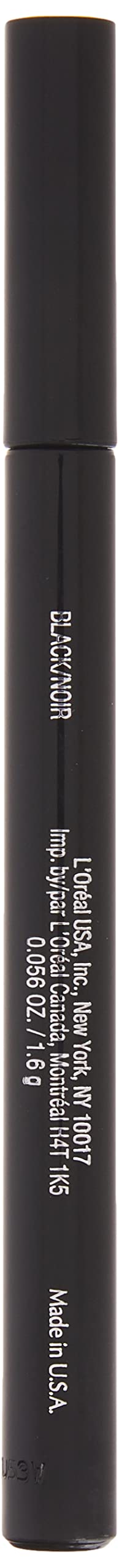 L’Oréal Paris Voluminous Superstar brillance satin noir, fini élégant et lumineux.