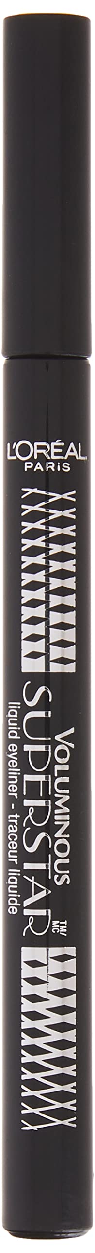 L’Oréal Paris Voluminous Superstar tenue longue noir, maquillage qui dure toute la journée.
