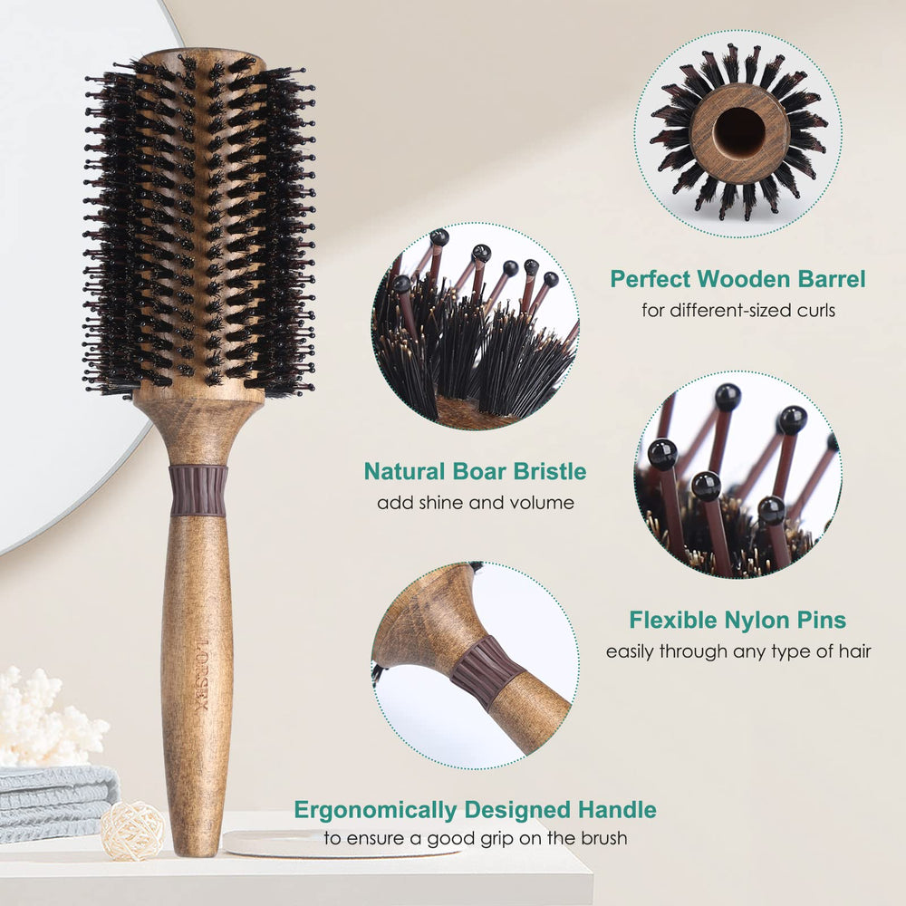 Utilisation à domicile de la brosse ronde LORSEX pour un brushing professionnel