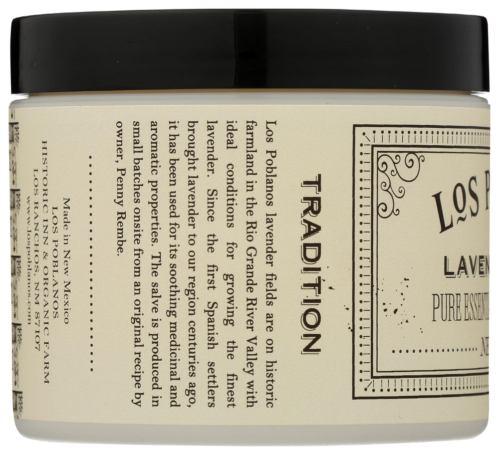 Conditionnement 113 g Los Poblanos Baume Mains Lavande – idéal pour voyager.