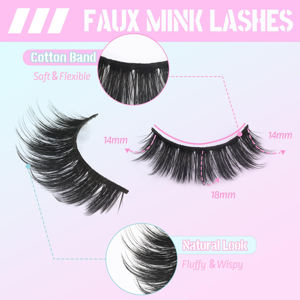 Losha cils bande coton flexible port quotidien confortable