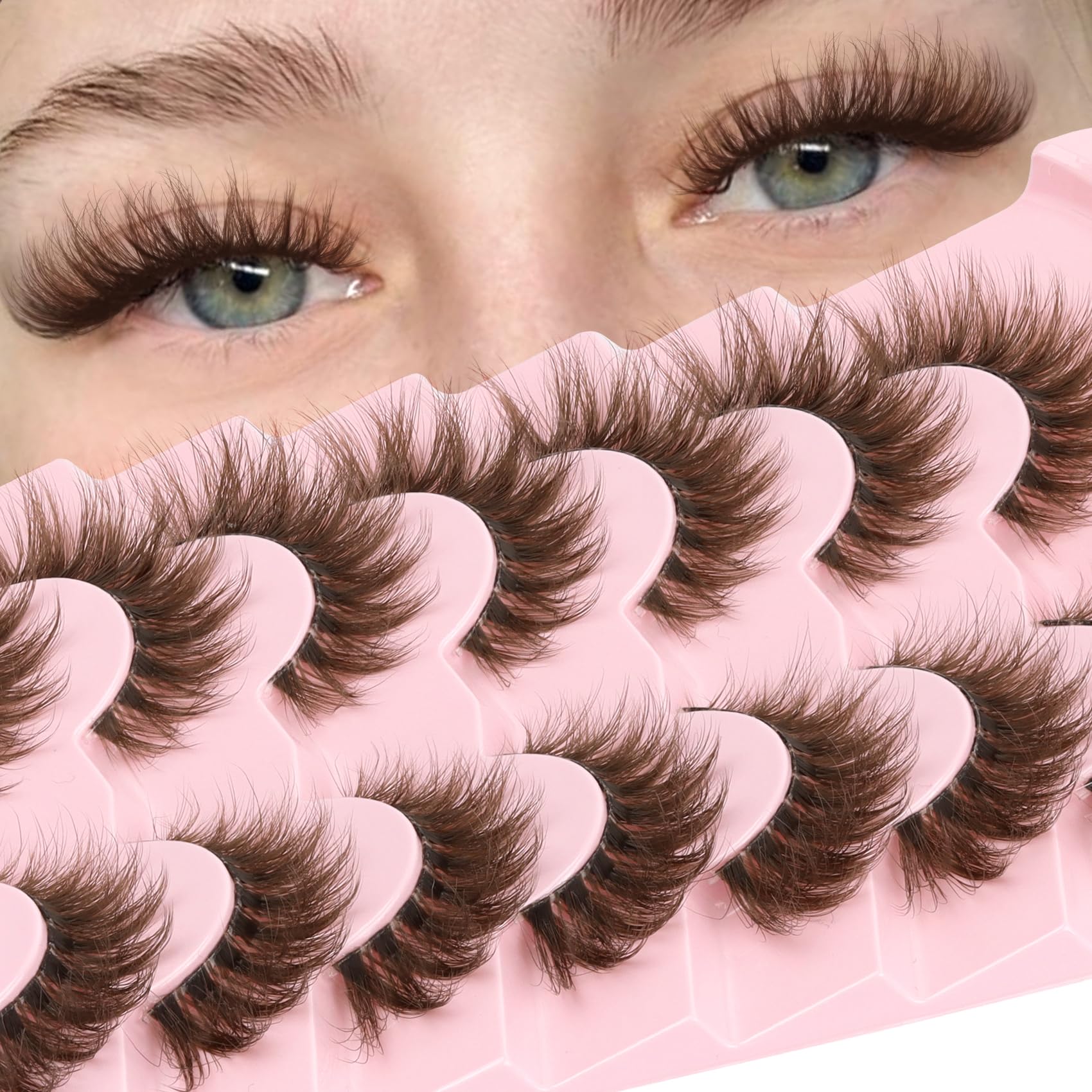 Losha cils brun duveteux pour un regard naturel et subtil.