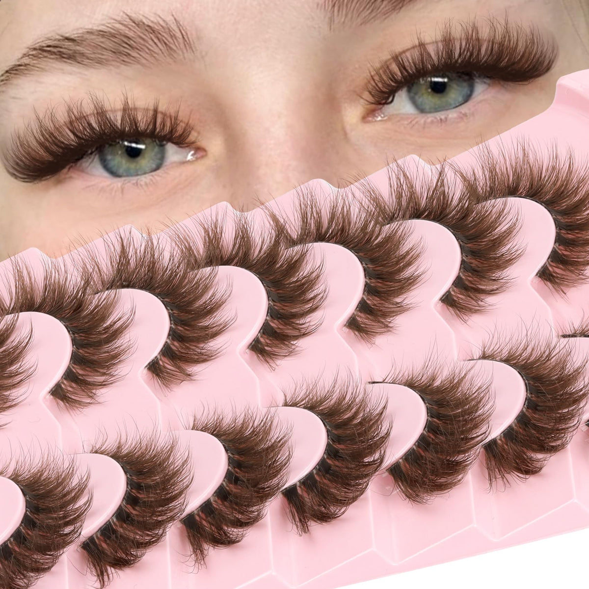 Losha cils brun duveteux pour un regard naturel et subtil.