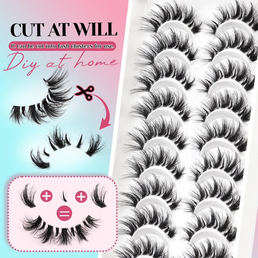 Losha Lashes Conception durable et flexible – Cils légers qui tiennent toute la journée.