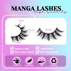 Losha cils faux confort léger avec bande coton fine pour une allure naturelle.