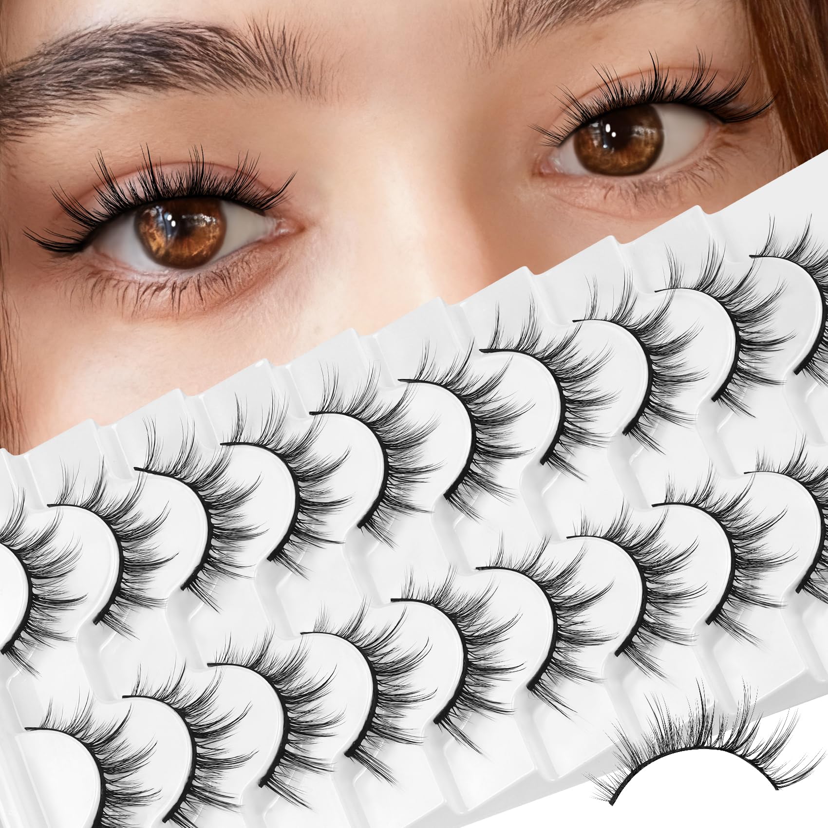 Losha cils manga effet duveteux naturel pour un regard quotidien