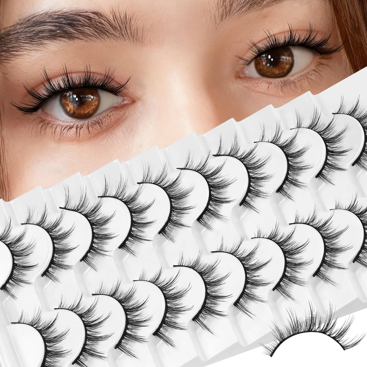 Losha cils manga effet duveteux naturel pour un regard quotidien