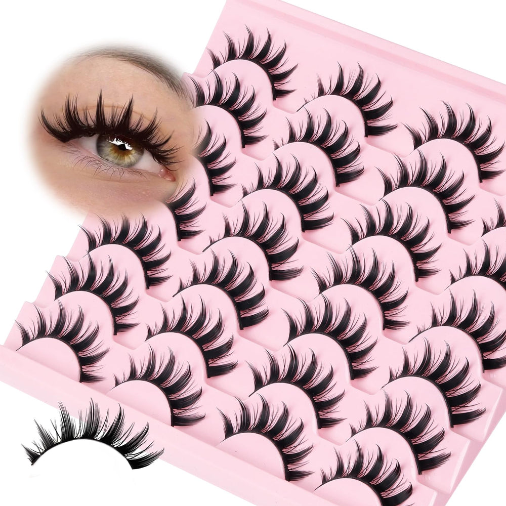 Losha cils manga épineux 14 paires pour un regard manga naturel
